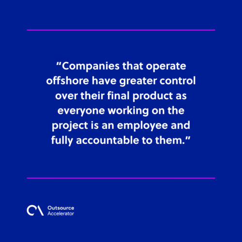 Benefits of outsourcing