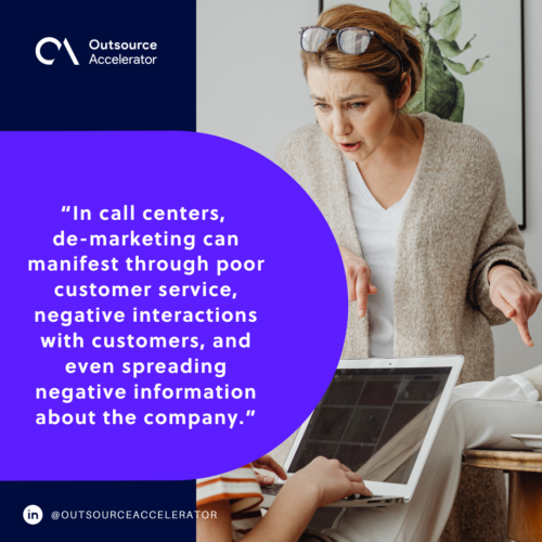De-marketing by employees