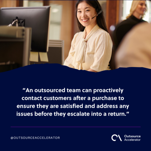 How outsourcing reduces return rates